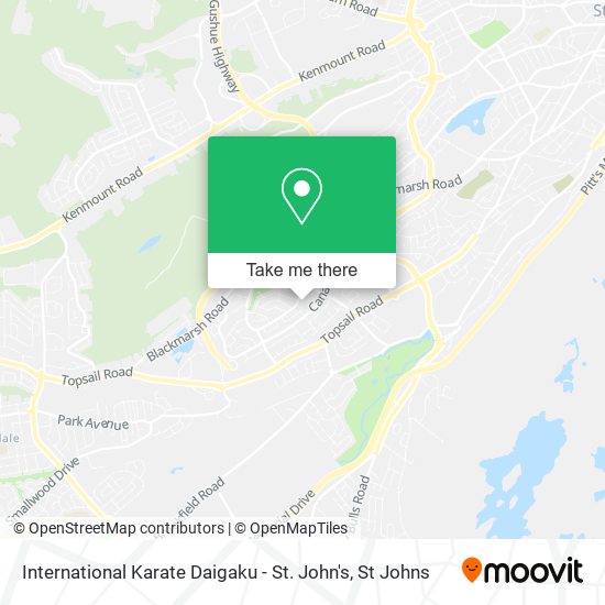 International Karate Daigaku - St. John's map