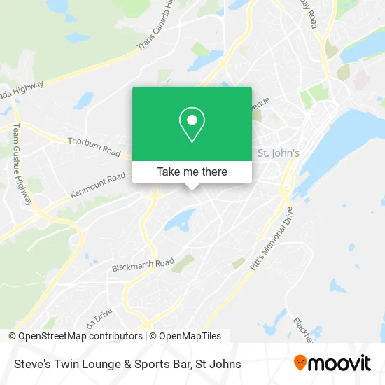 Steve's Twin Lounge & Sports Bar map