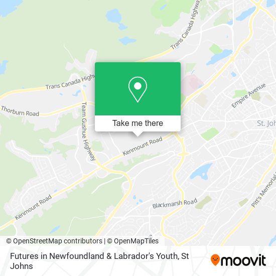 Futures in Newfoundland & Labrador's Youth map