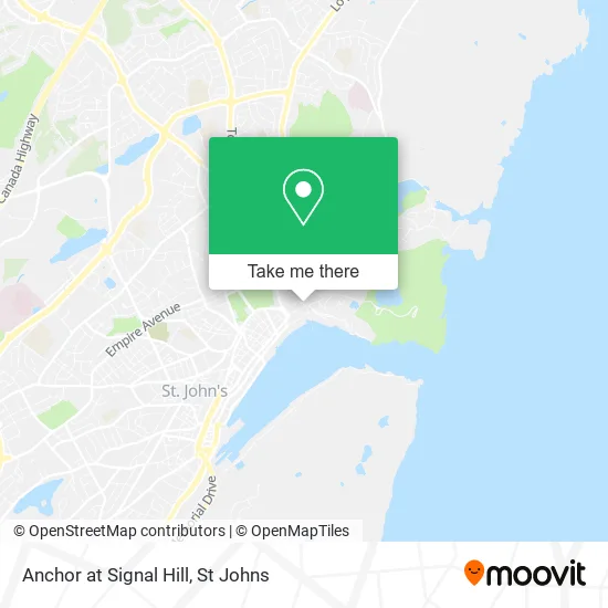Anchor at Signal Hill map