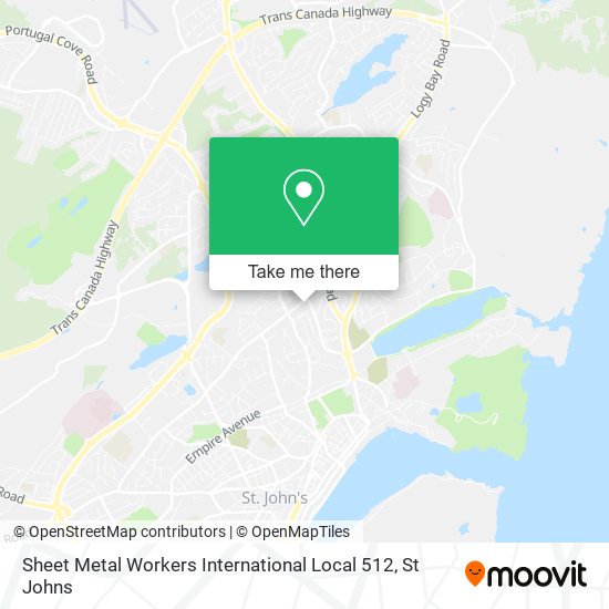 Sheet Metal Workers International Local 512 map