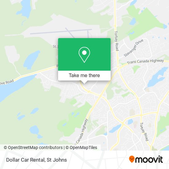 Dollar Car Rental map