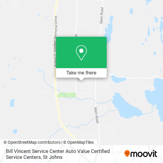 Bill Vincent Service Center Auto Value Certified Service Centers map