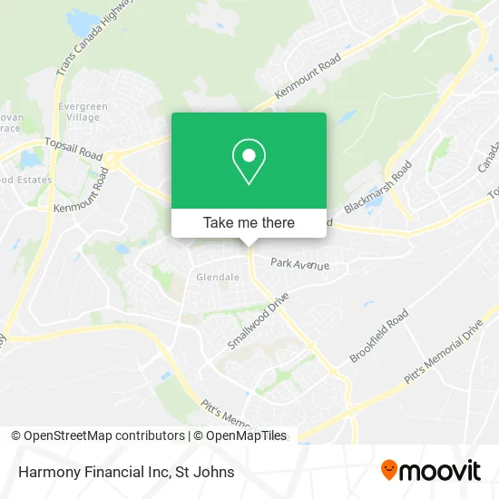 Harmony Financial Inc map