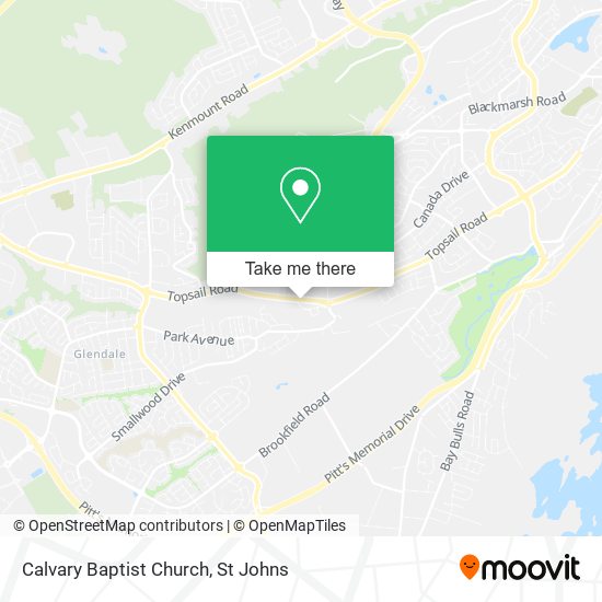 Calvary Baptist Church map