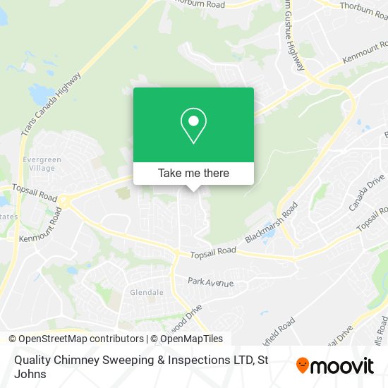 Quality Chimney Sweeping & Inspections LTD map