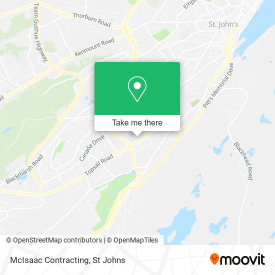 McIsaac Contracting map