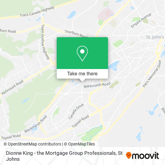 Dionne King - the Mortgage Group Professionals map