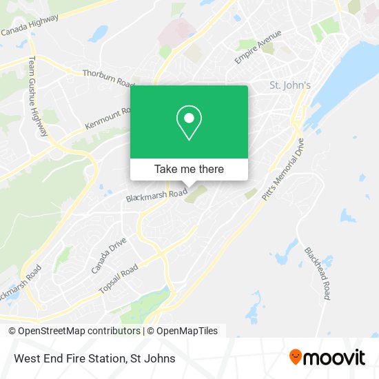 West End Fire Station map