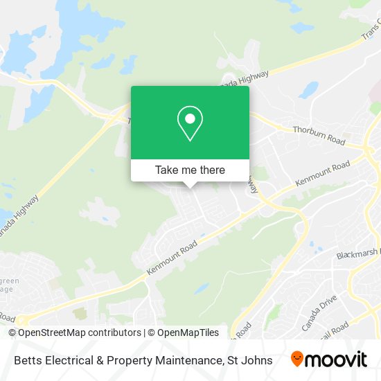 Betts Electrical & Property Maintenance map