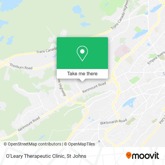 O'Leary Therapeutic Clinic map