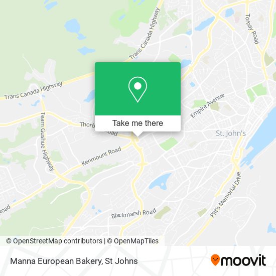 Manna European Bakery map