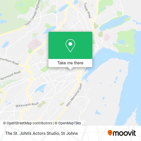 The St. John's Actors Studio map