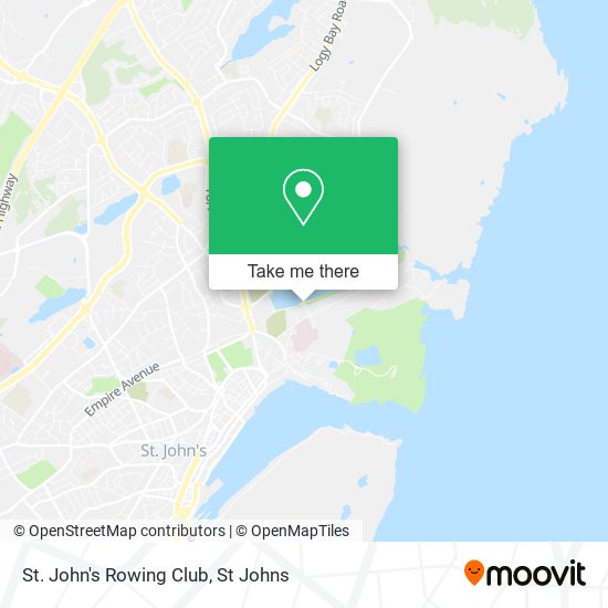 St. John's Rowing Club map