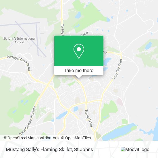 Mustang Sally's Flaming Skillet map