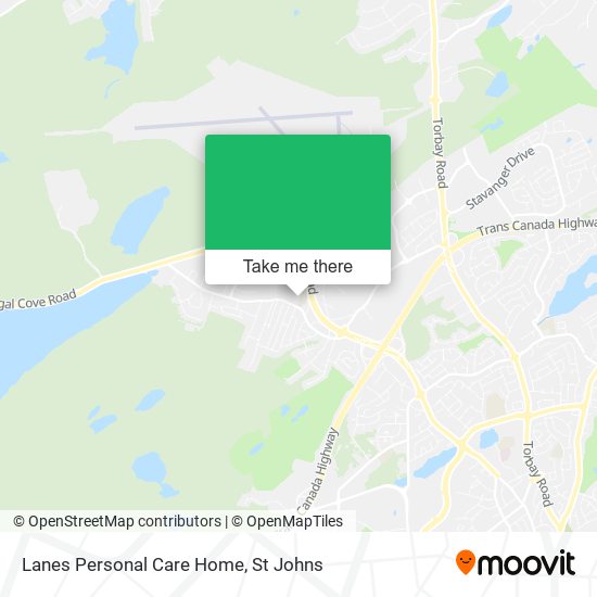 Lanes Personal Care Home map
