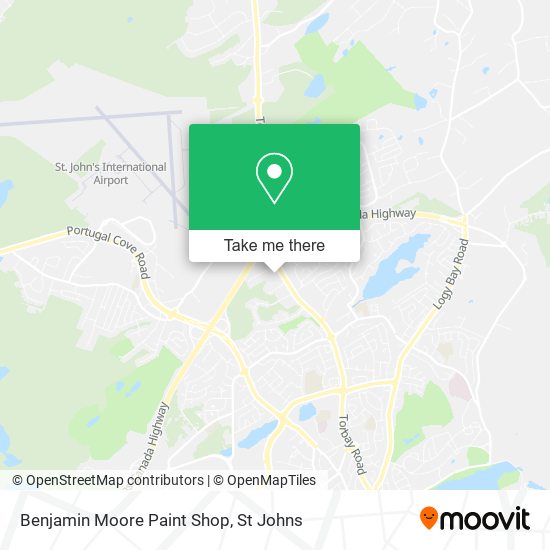 Benjamin Moore Paint Shop map