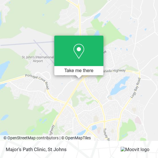 Major's Path Clinic map