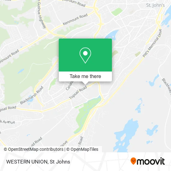 WESTERN UNION map
