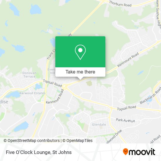Five O'Clock Lounge plan