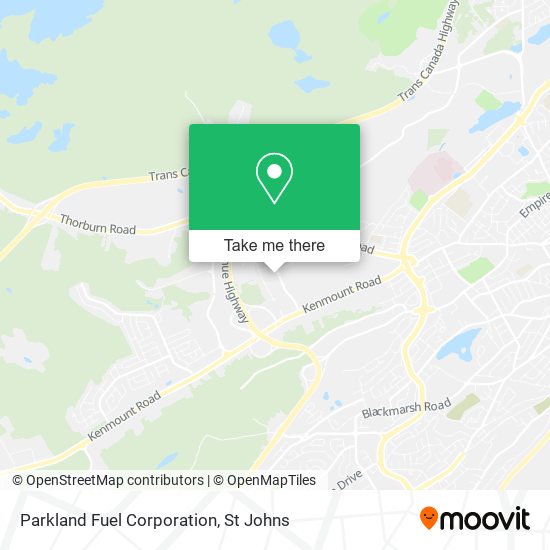 Parkland Fuel Corporation map