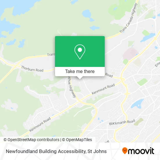 Newfoundland Building Accessibility map