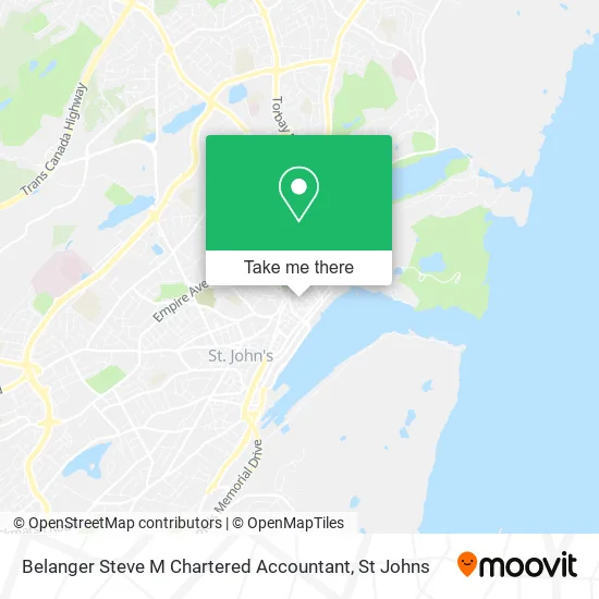 Belanger Steve M Chartered Accountant map