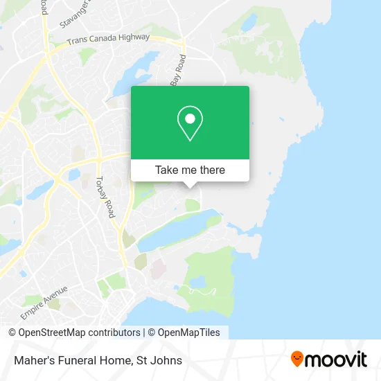 Maher's Funeral Home map