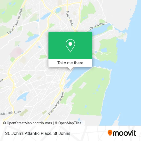 St. John's Atlantic Place map