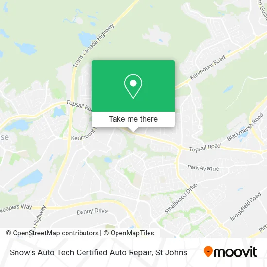 Snow's Auto Tech Certified Auto Repair map
