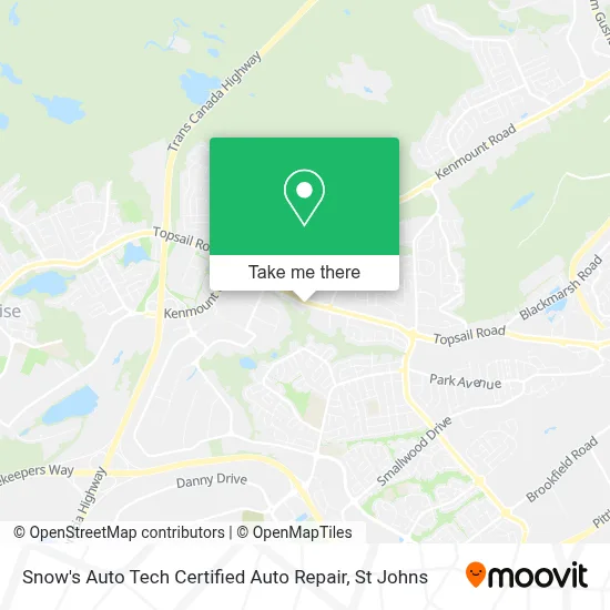 Snow's Auto Tech Certified Auto Repair map