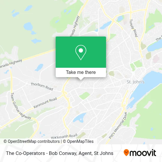 The Co-Operators - Bob Conway, Agent map