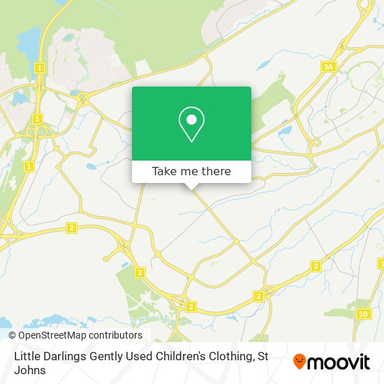 Little Darlings Gently Used Children's Clothing map