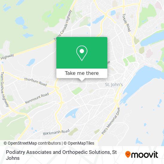 Podiatry Associates and Orthopedic Solutions map