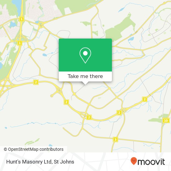 Hunt's Masonry Ltd map