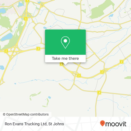 Ron Evans Trucking Ltd map