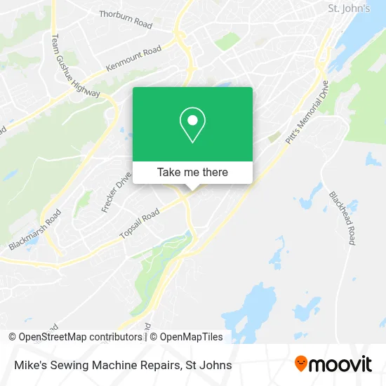 Mike's Sewing Machine Repairs map
