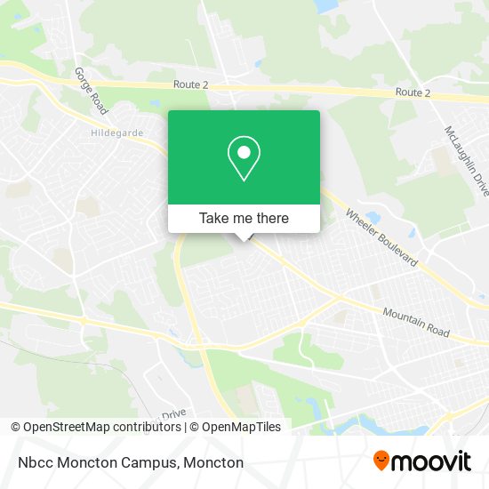 Nbcc Moncton Campus map