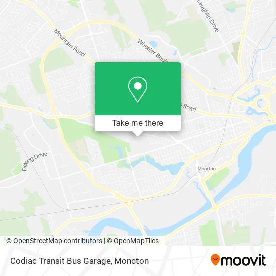 Codiac Transit Bus Garage map