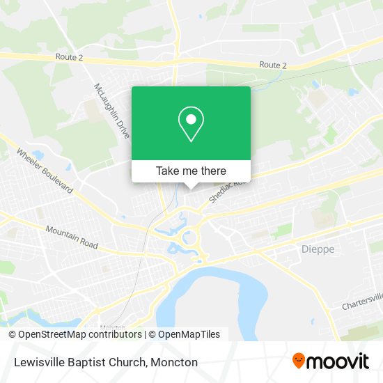Lewisville Baptist Church map