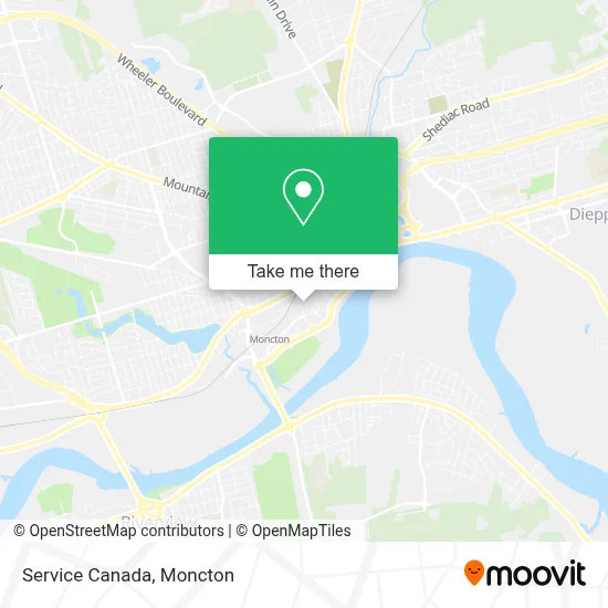 Service Canada map