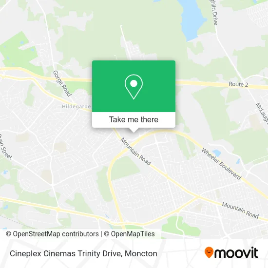 Cineplex Cinemas Trinity Drive map