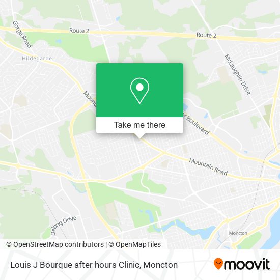 Louis J Bourque after hours Clinic map