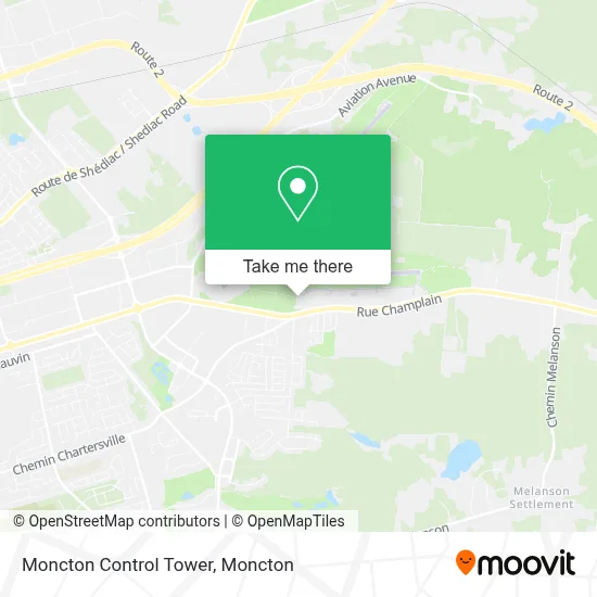 Moncton Control Tower map
