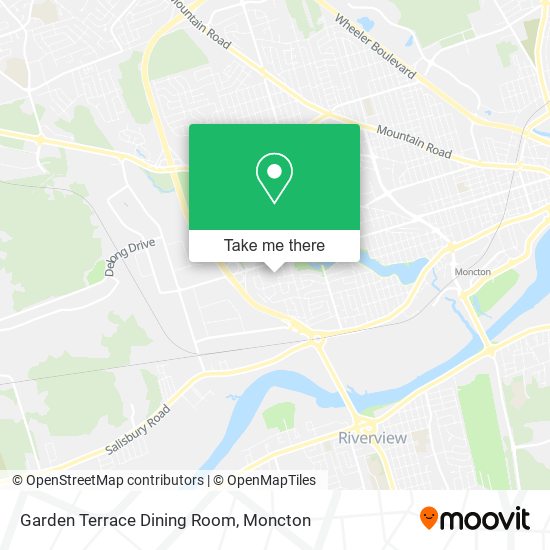 Garden Terrace Dining Room map