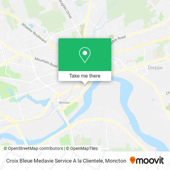 Croix Bleue Medavie Service A la Clientele map