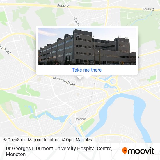 Dr Georges L Dumont University Hospital Centre plan