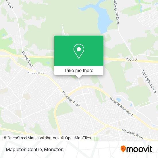 Mapleton Centre map