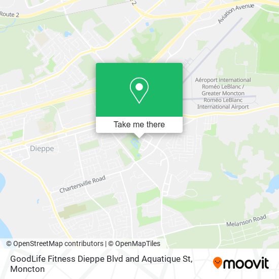 GoodLife Fitness Dieppe Blvd and Aquatique St plan