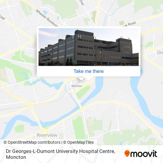 Dr Georges-L-Dumont University Hospital Centre plan